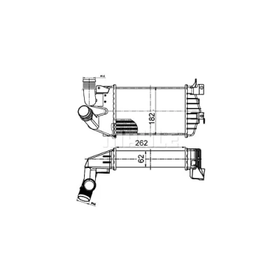 Imagen de MAHLE ORIGINAL CI 510 000S Intercooler OPEL: Astra H GTC, Hatchback, Zafira B