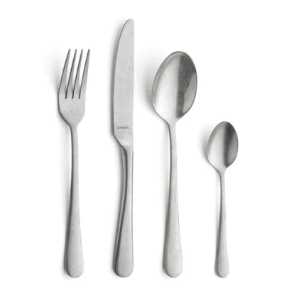 Imagen de Austin, acero inoxidable, Vintage, Ménagère 32 couverts pour 8 personnes