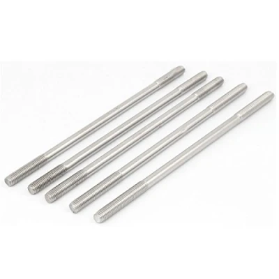Imagen de Sourcingmap M8 x 190 mm Tight varilla de empuje ajustable doble final rosca perno tornillo 5Pcs
