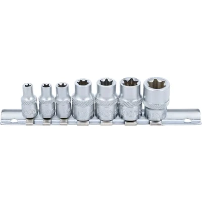 Imagen de BGS 2027 Juego de llaves vaso E Torx entrada 6,3 mm (1/4&quot;) / 10 (3/8&quot;) E6 E16 7 piezas