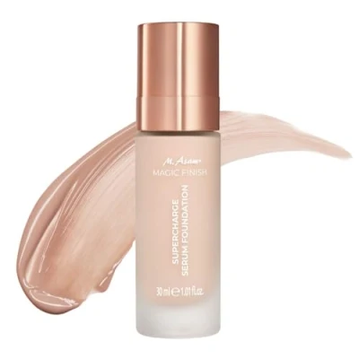 Imagen de M. Asam Magic Finish suero para base de maquillaje Supercharge Rose Fair (30 ml), líquida hidratante y facial reafirmante en uno, cobertura óptima ácido hialurónico, vegano