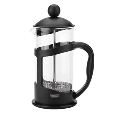 Imagen de EdirFtra cafetera de Prensa Francesa, café Resistente al Calor, Espresso y Tetera, con Filtro Acero Inoxidable, Jarra Vidrio borosilicato Calor,600ml