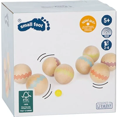 Imagen de small foot 12029 Boule Active de Madera 100% certificada FSC®, Juego Familiar para Exteriores, a Partir 3 años