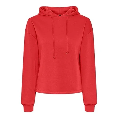 Imagen de Pieces Pcchilli Hoodie Sudadera, Mujer, Talla: XS, Poppy red