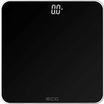 Imagen de ECG OV 1821 Báscula de baño, Vidrio Plástico, Negro