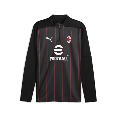 Imagen de Camiseta prepartido del AC Milan con cremallera de un cuarto para hombre