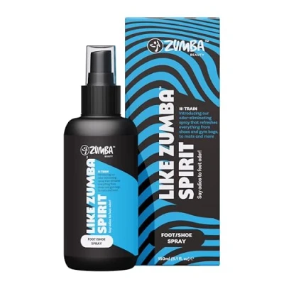 Imagen de Zumba Spray Desodorante Pies y Calzado con Complejo Antitranspirante, 150ml Zapatillas Deportivas, Bolsa Ropa de Gimnasio Neutraliza los Malos Olores Revitaliza
