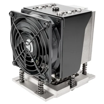 Imagen de SilverStone Technology XE04 SP5, Disipador para CPU de servidor/estación trabajo con factor forma pequeño 4U los zócalos AMD SST SP5B (Negro + Negro)