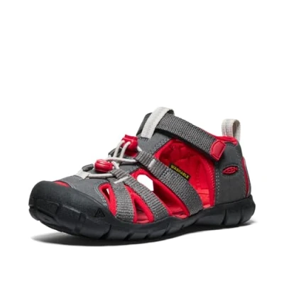 Imagen de Keen Seacamp Unisex Sandalias de senderismo para niños, Talla: 24, Grey Zapatos