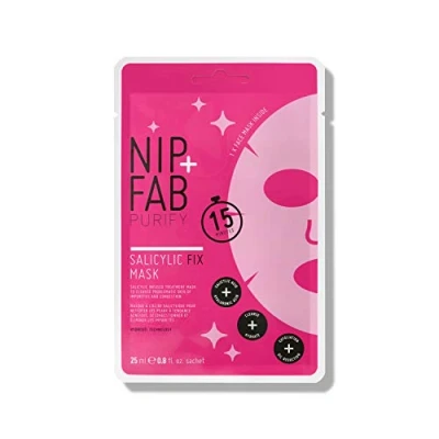 Imagen de Nip + Fab Salicylic Fix Mascarilla Facial con ácido Salicílico, Hialurónico, flor de Loto BHA Minimizar los Poros, Limpieza la Piel Cara 25ml