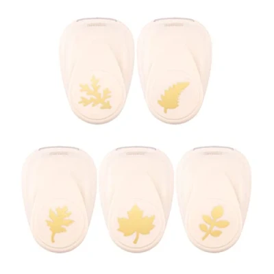 Imagen de Vaessen Creative Juego de 5 troqueles con diseño otoño, cinco hojas diferentes, 2,5 cm, hasta 250 g/m², para manualidades, papel y scrapbooking
