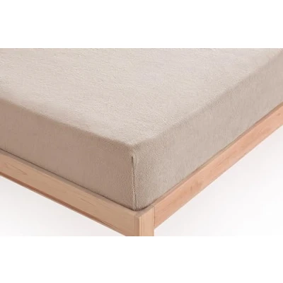Imagen de Donegal Collections Sabana Bajera Coralina 135 Invierno Beige Sabanas Ajustable 135x190/200 cm Termicas Tacto Doble Cara Otoño/Invierno