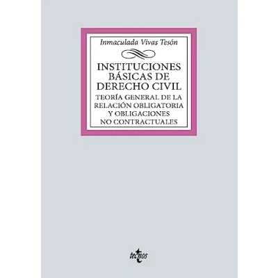 Imagen de Instituciones básicas de derecho civil: Teoría general la relación obligatoria y obligaciones no contractuales (Derecho Biblioteca Universitaria Editorial Tecnos)