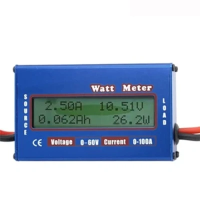 Imagen de DollaTek Watt Power Tester Wattmeter DC Analyzer Alta precisión Volt Amp Medidor de energía Herramienta analizador (0 100A 0 60V)