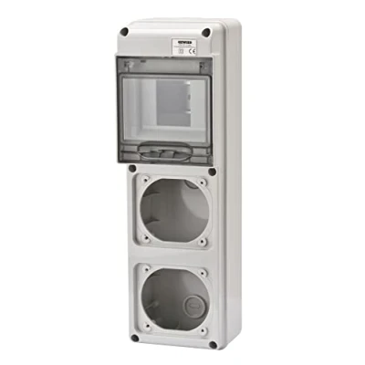 Imagen de Gewiss 68 q DIN Cuadro distribución 5 módulos 1 Frontal Base/s 16a ip65