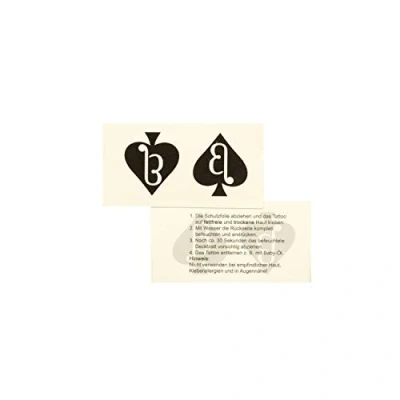 Imagen de 10 x Mini tatuajes beta Boy Spade en negro Sexy Kinky Fetiche Tattoo (10)