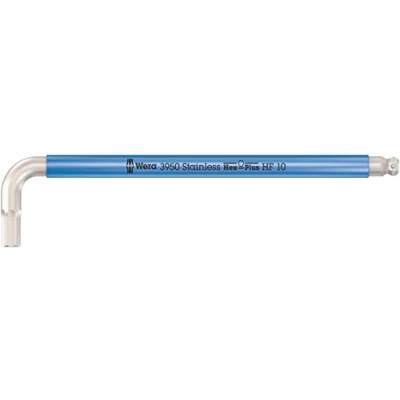 Imagen de Wera 05022698001 3950 SPKL Multicolour HF Llave acodada, métrica, acero inoxidable, con sistema de retención, 10 x 224 mm