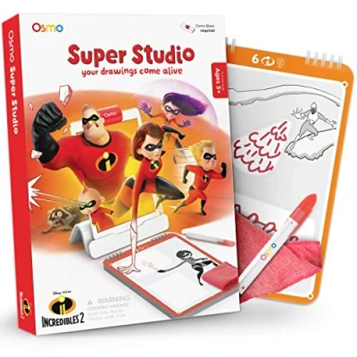 Imagen de Osmo Super Studio Incredibles 2 Ages 5 11 Learn to Draw For iPad or Fire Tablet Base Required