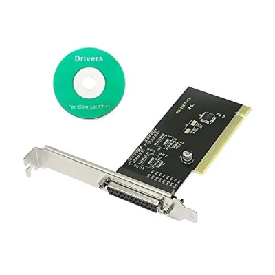 Imagen de CERRXIAN Adaptador de tarjeta PCI paralelo 1 puerto 25 pines Lpt a impresora DB25 controladora