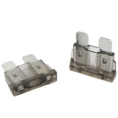 Imagen de SeKi Paquete de 5 fusibles enchufe plano ATO estándar 2A gris; Fusible para coche cuchilla 19 mm 32 V/CC barco caravana
