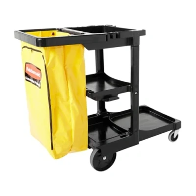 Imagen de Rubbermaid Commercial Products Carro de conserjería, Negro, 38.5 x 21.8 46 Pulgadas