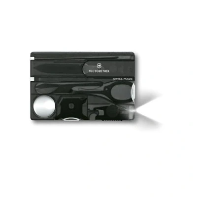 Imagen de Victorinox Swisscard Lite, color Negro Transparente, LED Blanco Metal