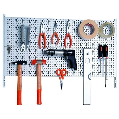 Imagen de Element System 11300 00000 Pared perforada para herramientas suspendidas, 28 piezas, blanco