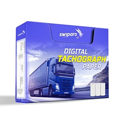 Imagen de SWIPARO Rollos de Papel para tacógrafo certificado térmico todos los tacógrafos digitales camiones 57/8 mm (3 unidades)