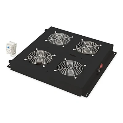 Imagen de Digitus DN 19 FAN 2 B N Panel del ventilador Accesorio de rack (Panel ventilador, Negro, Ventilador(es), 4,6 m3/h, 1,8 m, IP20)