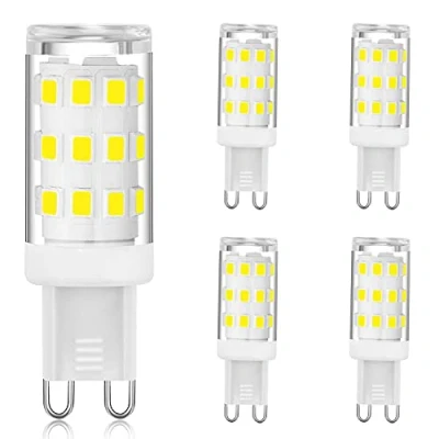 Imagen de Mizlay Bombillas LED G9 Sin parpadeo 3W Equivalente a 20W 28W 33W halógenas, Blanco Frío 6000K, No regulable, de ahorro energía G9, CRI&gt; 85, AC 220 240V, Paquete 5