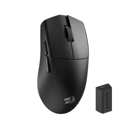 Imagen de Redragon M916 PRO Ratón inalámbrico para juegos (3 modos, velocidad de sondeo 4K, 49 G, ultraligero, 26 K DPI con mango ergonómico natural, teclas macro redefinibles, compatible software)