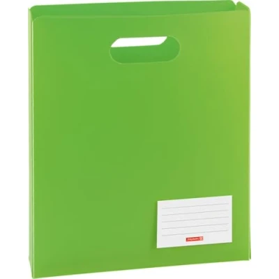 Imagen de Brunnen 104163552 Fact Caja.PP, 25 x 31 5 cm, de plástico traslúcido (para A4 Cuadernos y rápido grapadora, apertura superior, Verde/Kiwi