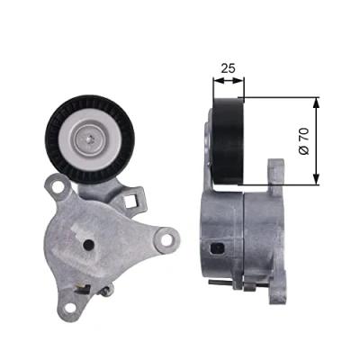 Imagen de GATES T39041 Polea Tensora FleetRunner Micro V Stretch Fit CITROËN: C4 Picasso 2, I Hatchback, Grand Picasso, PEUGEOT: 307 Hatchback