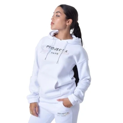 Imagen de Project X Paris BRODÉ Jersey con capucha, Mujer, Talla: 42, Blanc