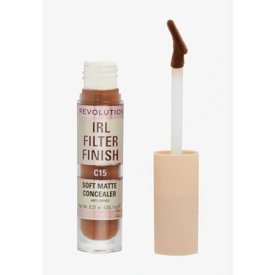 Imagen de Makeup Revolution, Corrector IRL Filter Finish, Cobertura de Media a Total, C15, 6g