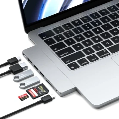 Imagen de Adaptador Delgado Satechi Usb c Pro Hub Plateado