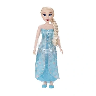 Imagen de Disney Frozen Tu Amiga de Juego Elsa 80 cm Jakks Pacific Se Incluye mas 10 Accesorios Muñeca Articulable para niñas 3 Años +