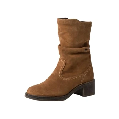 Imagen de Tamaris Botines de Tacón para Mujer, Cómodos, Coñac, Piel, 40 EU