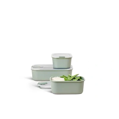 Imagen de Set glass storage box EasyClip 3 pcs (2x1000+2250) Nordic sage,