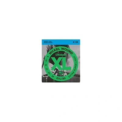 Imagen de CUERDAS GUITARRA ELECTRICA D&#039;addario (EXL/130) Extra Super Lite (Juego Completo 008/038)