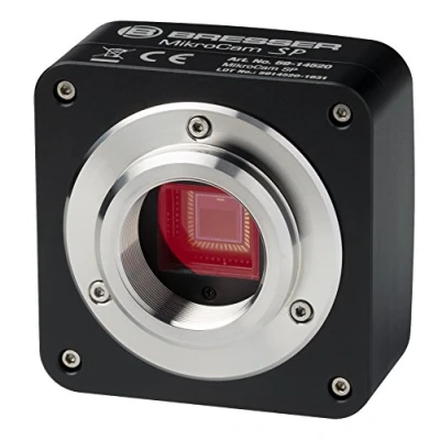 Imagen de Bresser Optics MIKROCAM SP 5.0 Aluminio Accesorio para microscopio (Cámara, Aluminio, Negro, 175 g, 58 mm, 37 mm)
