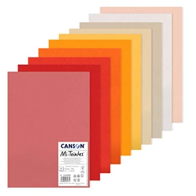 Imagen de Canson Mi Teintes Pack A3 10H 60% Abeja 160g Tonos Cálidos