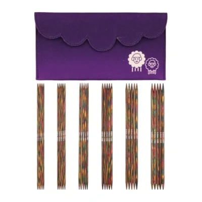 Imagen de KnitPro Juego de agujas tejer madera Symfonie en varias longitudes Longitud cm 20 2,50, 3,00, 3,50, 4,00, 4,50 y 5,00 mm