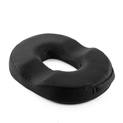 Imagen de InnovaGoods® Cojín de Gel y carbón bambú desenfundable CharNut, Reduce el Dolor Espalda Cuello, con refrescante bambú, Ideal para hogar Trabajo