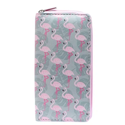 Imagen de DonDon Cartera Monedero para Mujer señora con Cremallera Flamencos