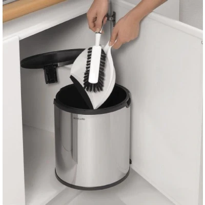 Imagen de Brabantia Built In Cubo de Basura, 15L, Interior plástico extraíble, Acero Reluciente