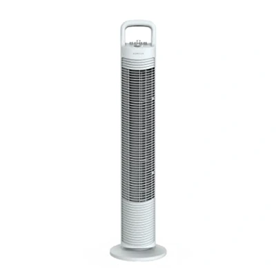 Imagen de Newlux Ventilador de Torre Sin Aspas W80 (45W) 3 Velocidades, Oscilación 70º, Temporizador 120 min y Diseño Compacto. Pie con Motor Cobre Asa Transporte. Instalación (Azul)
