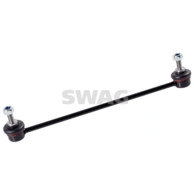 Imagen de SWAG 85 93 1569 Bieleta de suspensión Eje delantero, izquierda 320 M10 x 1,25 con tuerca autofijadora Acero negro HONDA: Jazz 2