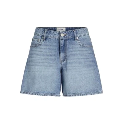 Imagen de JJXX Jxlaura Short MW Denim Shorts Dnm Sn Pantalones Cortos, Mezclilla De Color Azul Claro, L para Mujer