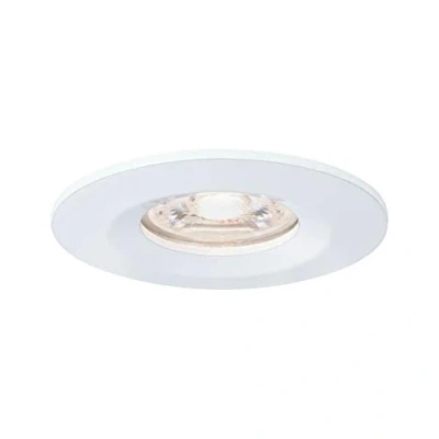 Imagen de Paulmann 94298 Luminaria empotrable Nova Mini LED Coin redonda, fija 1x4 W, foco techo, blanco mate, lámpara alu., cálido 2700 K 4 W